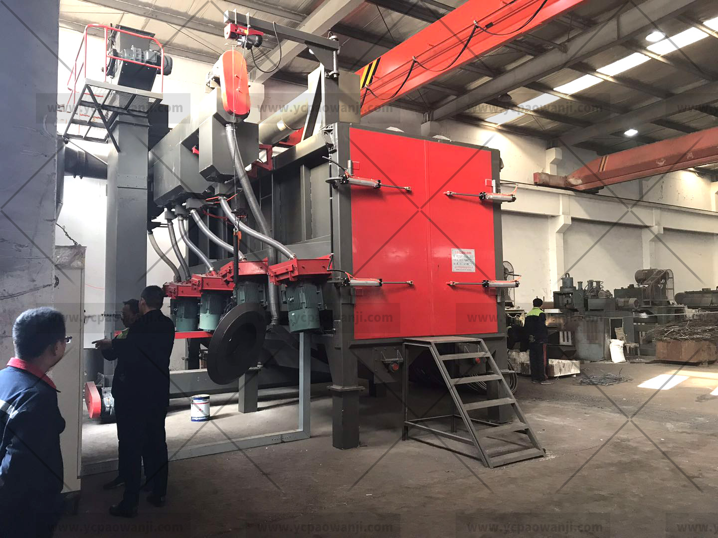 江蘇拋丸機除銹設(shè)備 拋丸機清理室體的除塵風(fēng)量如何計算的?拋丸機廠家來教你技巧!