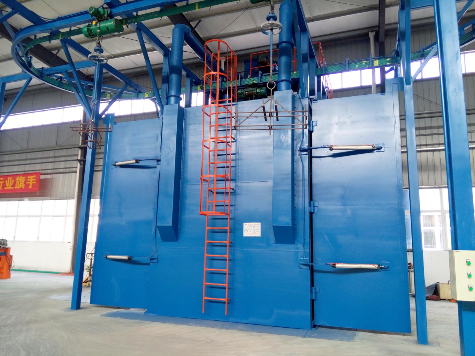 發往山東濟南的懸鏈式拋丸機有哪些特點？ 2